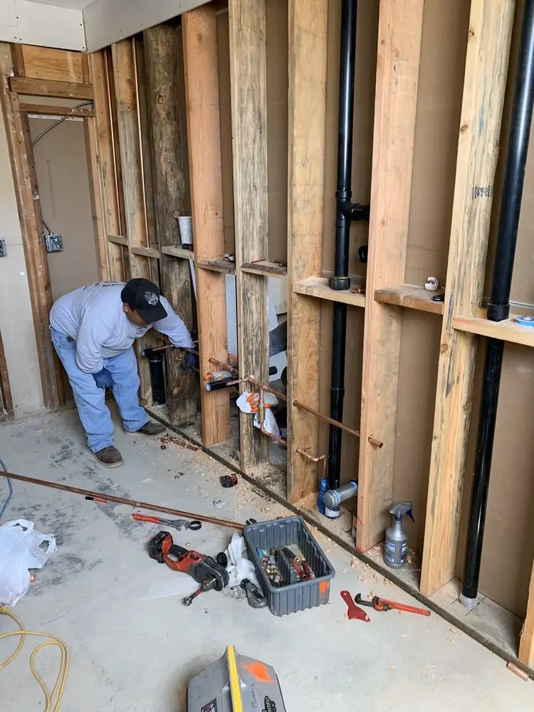 Commercial rough-in plumbing for Gas Line Repair in Cleveland